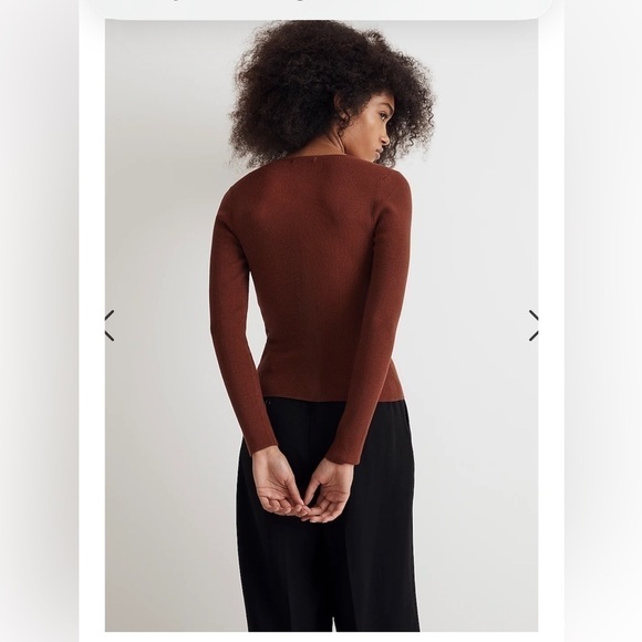 Madewell Wide Rib Sweater Top - Picture 3 of 8